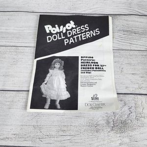 Doll Crafter Poissot Doll Dress Pattern DPP196 Heirloom Dress 27" French Doll